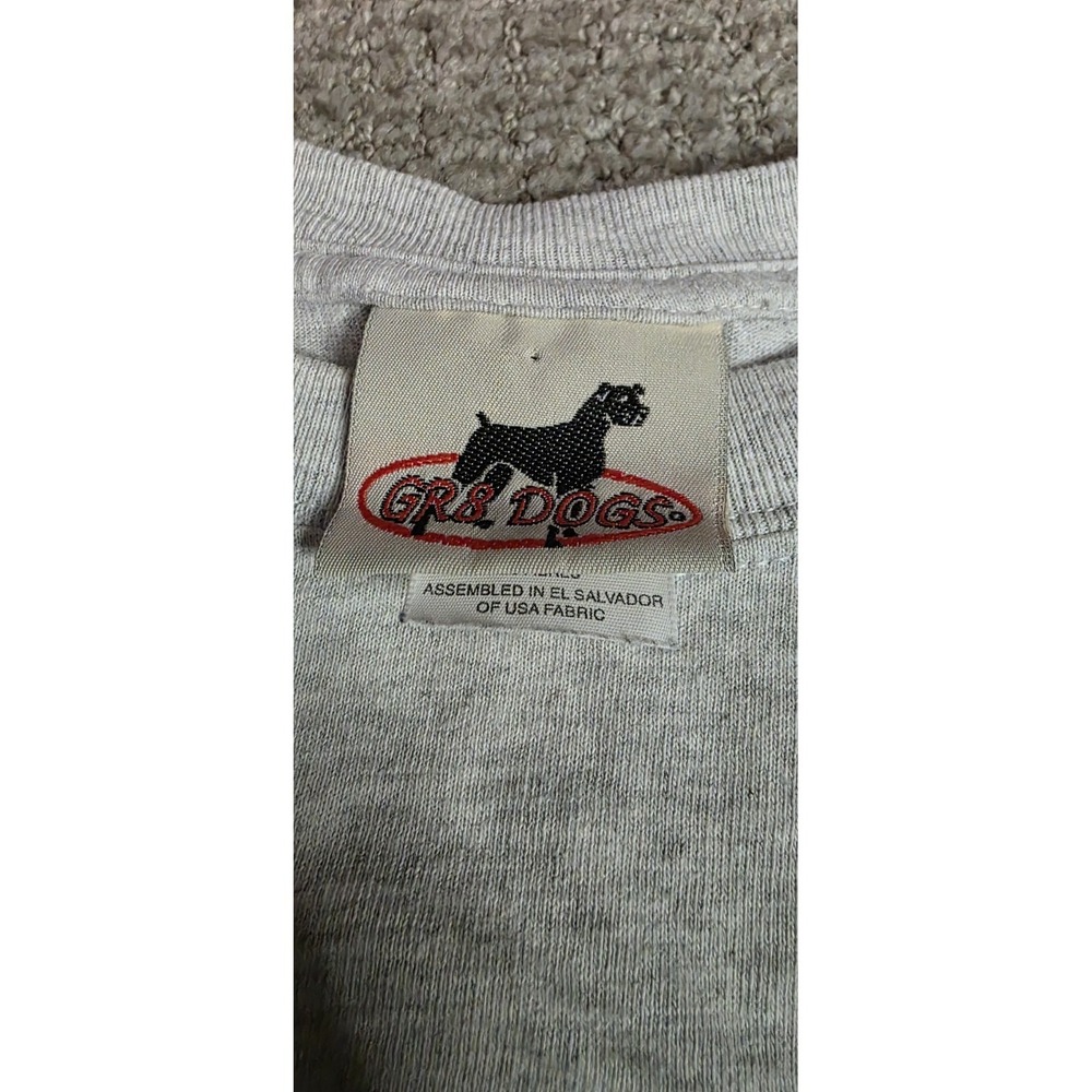 Vintage Bulldog T-Shirt Size Large Gr8 Dogs Tag - Picture 4 of 5